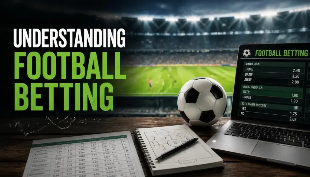 Football betting intro illustration