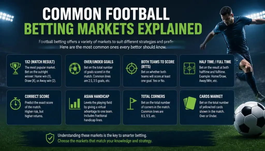 Football betting betting markets illustration