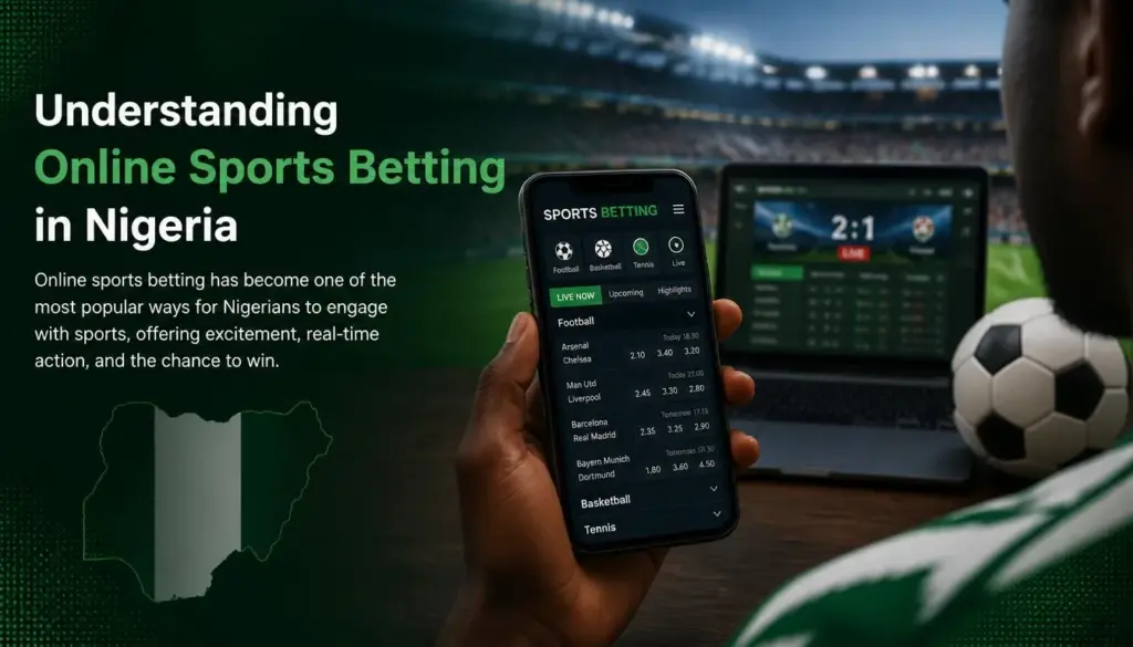 Sports betting intro illustration