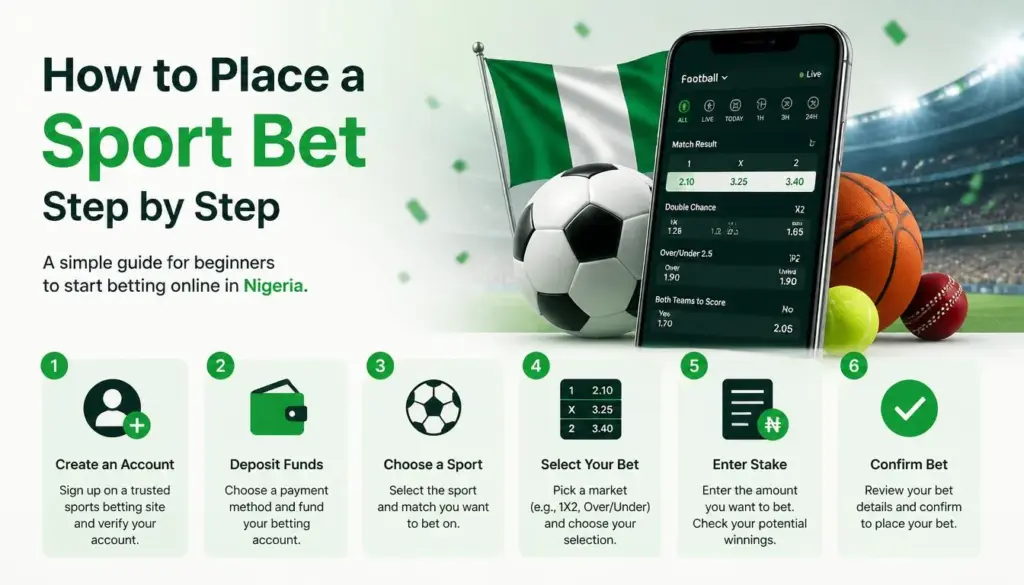 Sports betting how to bet illustration